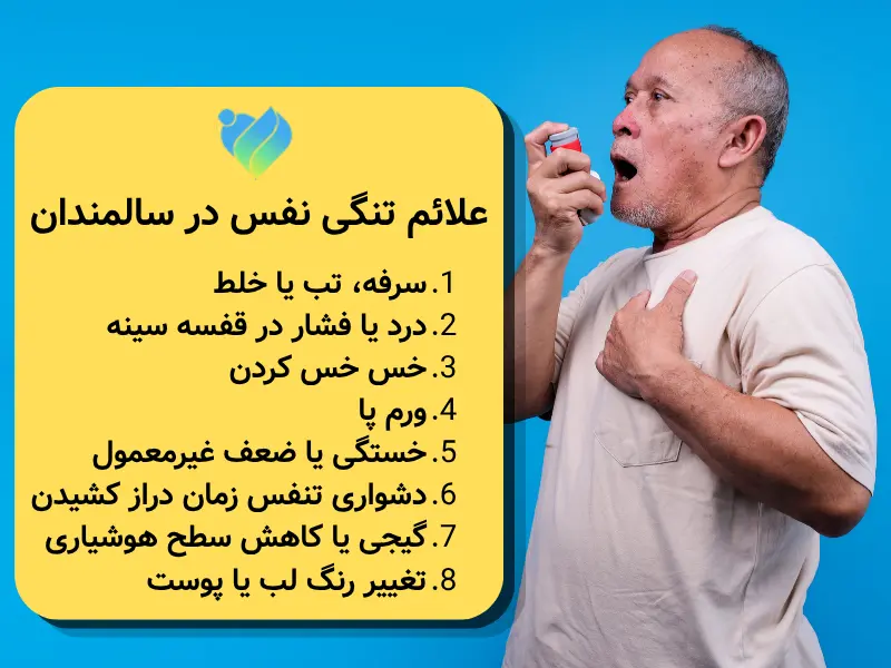 علائم تنگی نفس در سالمندان